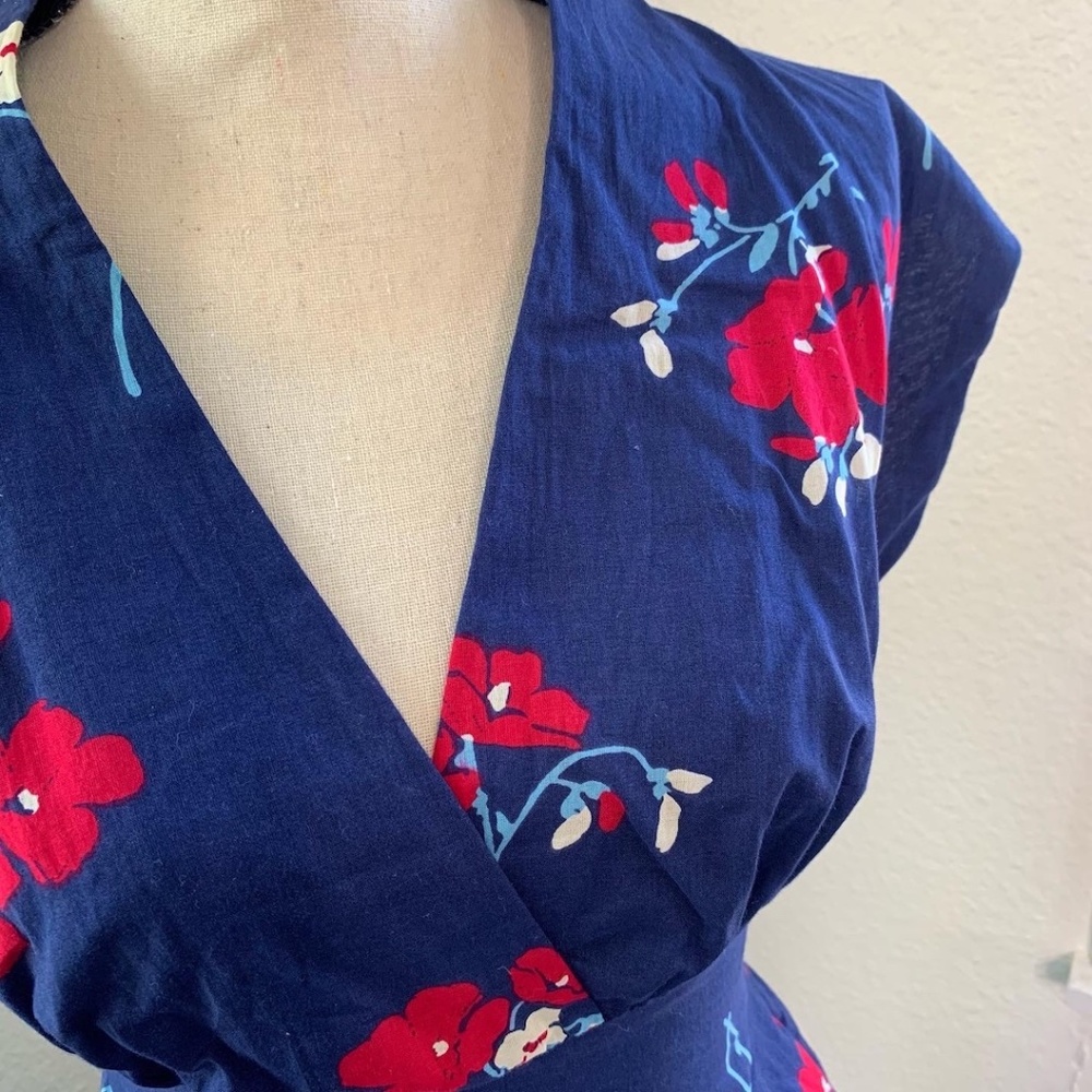 1950s style floral midi dress